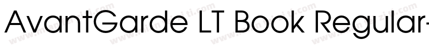 AvantGarde LT Book Regular字体转换